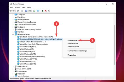 no wifi driver in device manager, Network driver updaten