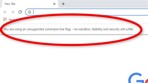 no-sandbox flag for google chrome, Command line flags --no-sandbox stability and security will suffer. Fix google chrome status_invalid_image_hash error