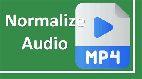normalize mp4 audio free, How to normalize audio in an mp4 video file?. Sound normalizer