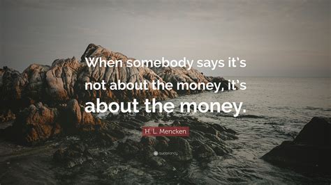 not about the money