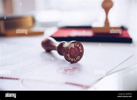 notary stamp and document image, Document, stamp and envelope of notary stock vector image & art