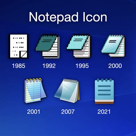 notepad icon windows 1.0, Windows notepad icon