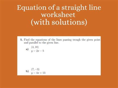 notes on how to findthe equation of a straight line, Straight line equation ppt c1 what lines axis axes powerpoint presentation