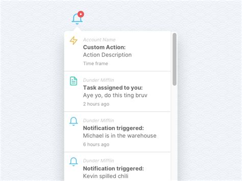 notification list web ui design, Notification ui concept design :: behance