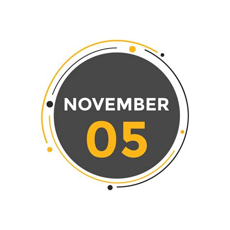 november 5th icon, November generic gradient icon