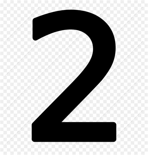 number 2 icon transparent background, Number 2 icon png transparent background free download 8115 images