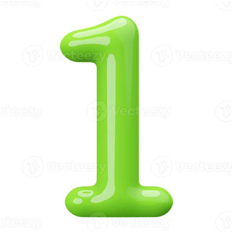 numeral 1 green background image, Number 1 green metallic png images & psds for download