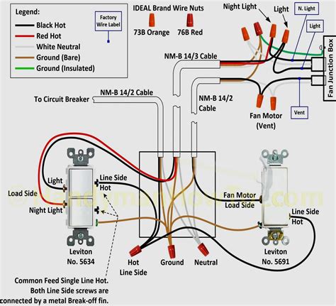 nutone bath fan wiring diagram 