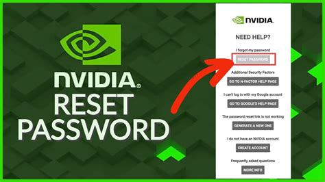 nvidia account reset password, How to fix nvidia user account is locked