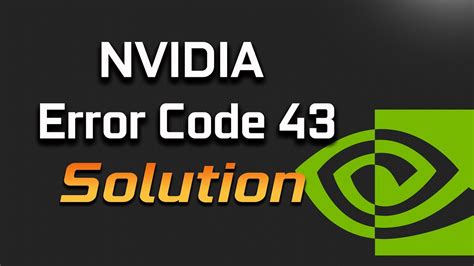 nvidia error code 43 fixer, Error code 43 stopped device