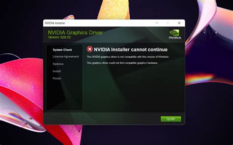 nvidia geforce installer cannot continue, Game ready driver installation failed