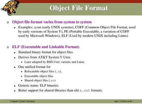 object file format image, 