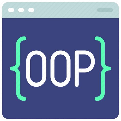 object-oriented programming icon, Object oriented programming icon