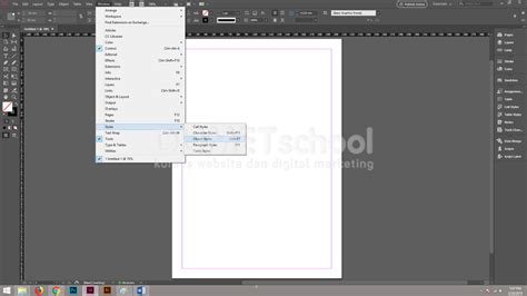 objek style design, Cara membuat objek style pada software adobe indesign-01