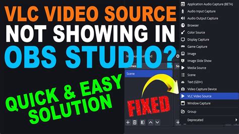 obs vlc video source not showing, How to add vlc playlist to obs