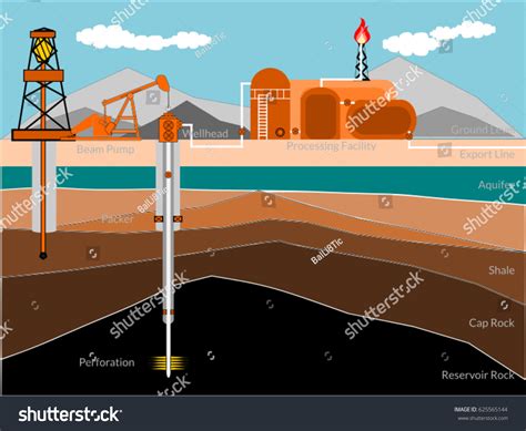 oil well site diagram 