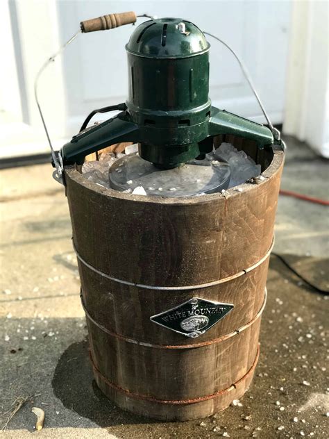 old fashioned homemade ice cream maker