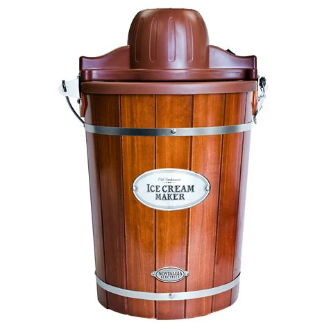 old fashioned wooden ice cream maker