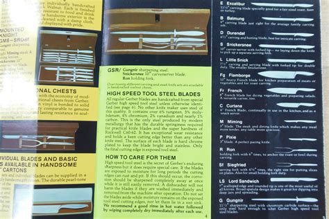 Old Gerber Knife Catalog