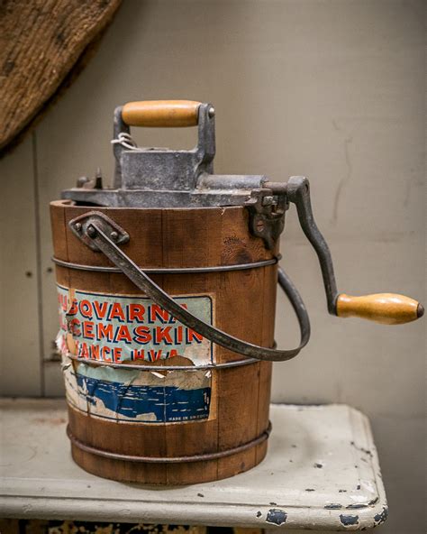 old time ice cream maker