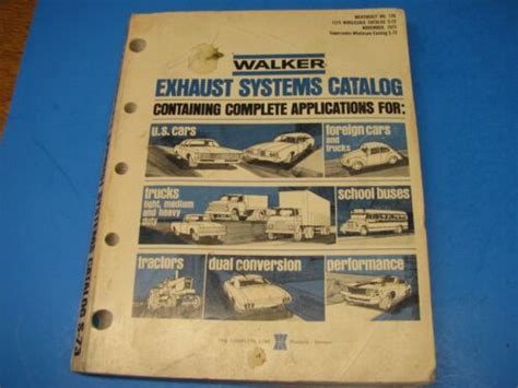 Old Walker Exhaust Catalog