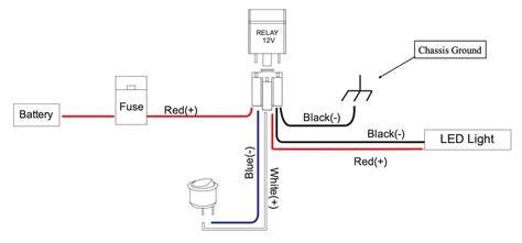 on off led light wiring 