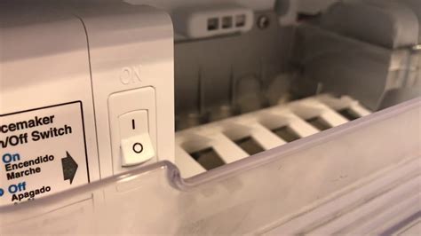 on off switch for ice maker