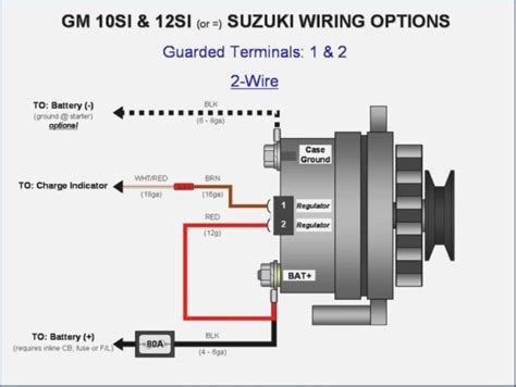 one wire gm alternator wiring diagram 