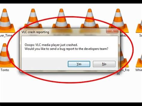 ooops vlc player just crashed, How to fix 