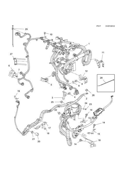 opel wiring harness 