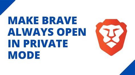 open brave in private mode, Use brave private browsing with tor to hide ip address