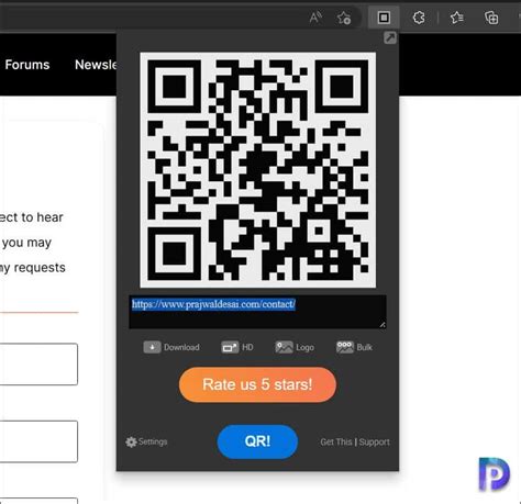 open qr code in browser, Generate qr code with powershell in windows 10