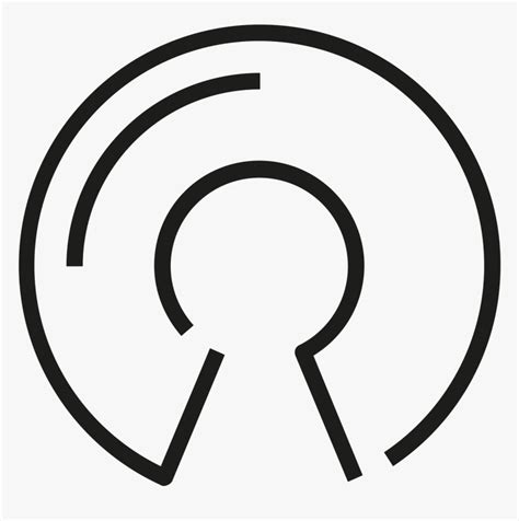 open source icon black and white, Open source generic flat gradient icon