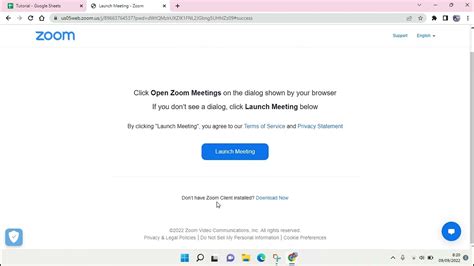 open zoom on browser, Zoom test meeting