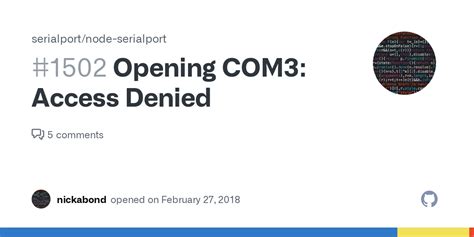 opening com3 access denied, Access denied royalty free vector image