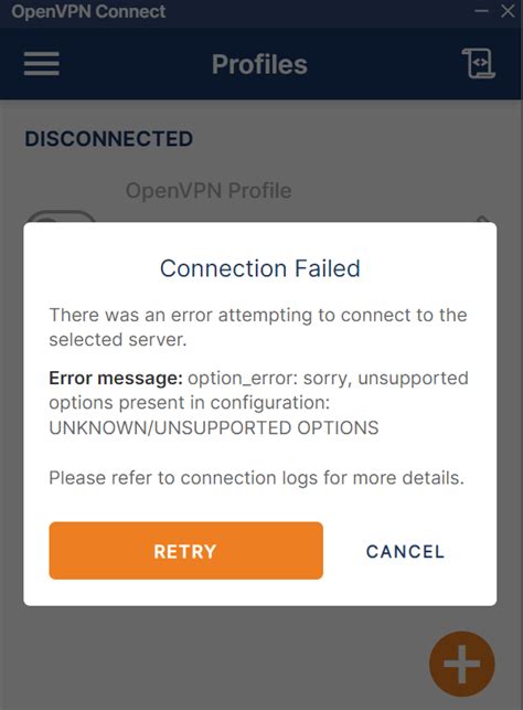 openvpn.service failed, Failed openvpn connection to server (2 solutions!!). Openvpn warning: failed running command (--client-connect): could not