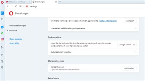 opera als browser festlegen, Standardbrowser unter windows festlegen opera