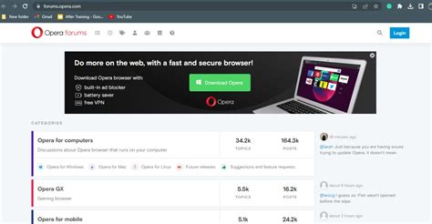 opera browser forum, Opera's reborn update brings whatsapp, facebook messenger in the browser. Opera browser web windows version reborn whatsapp dark secure softpedia fastest messenger brings update theme