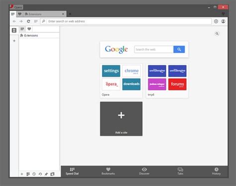 opera browser vertical tabs, Simple vertical tabs extension