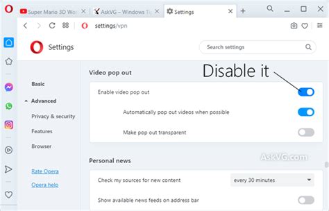 opera disable automatic video, [tip] disable or remove automatic video pop-out in opera browser – askvg