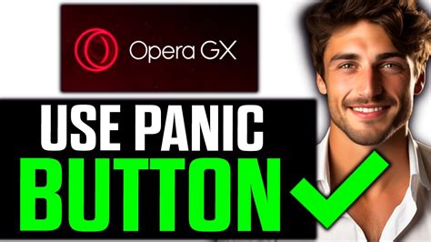 opera gx panic button 2025, Protect your screen from prying eyes with panic button from opera gx