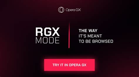 opera gx rgx mode, Opera gx launches gx profiles and video pickup to enhance your