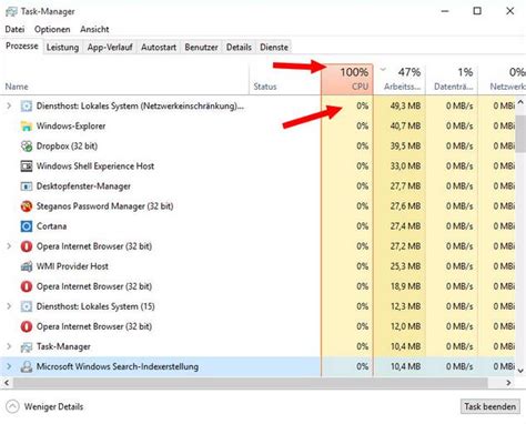 opera hohe cpu auslastung, Hohe cpu, ram oder festplatten auslastung