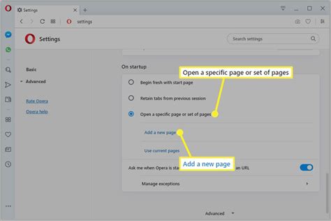 opera home page sets, Opera homepage browser custom web menu settings select icon ninja logo click left step option open windows use computer change. Homepage ninja
