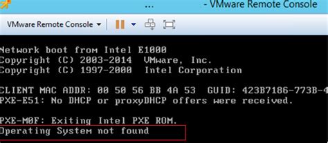 operating system not found vmware esxi, Operating vmware. Fix vmware operating system not found boot error