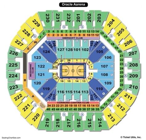 Oracle Coliseum Seating Chart