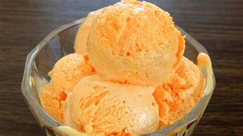 orange and vanilla ice cream