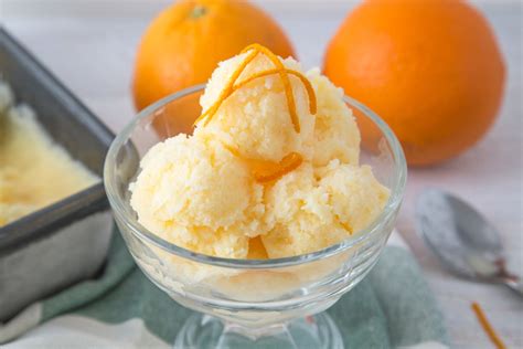 orange sherbet recipe without ice cream maker