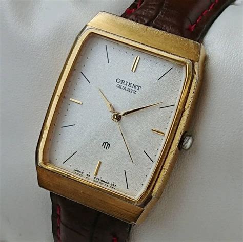 orient rectangular watch, Fs: orient rectangular modern watch with interesting day feature: final
