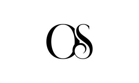 os letter logo, Letter os logo